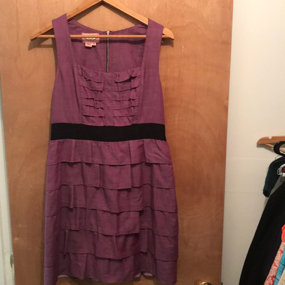 Phoebe couture purple riluffle dress